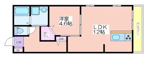 サニーコート西加賀屋【1階】の間取り
