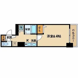 プレサンス梅田フロンティア【7階】の間取り