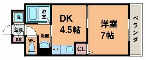 昭和町サンライズ石橋【2階】の間取り