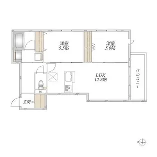HEBEL MAISON 南武庫之荘【3階】の間取り