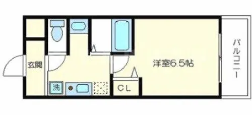 クレド桜川【10階】の間取り
