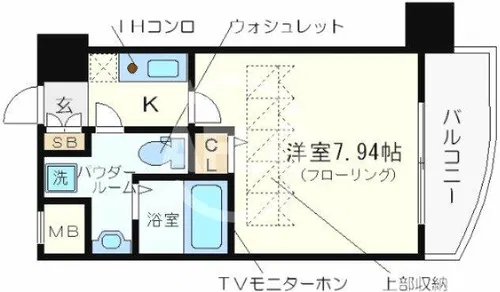 セレニテ難波西【7階】の間取り