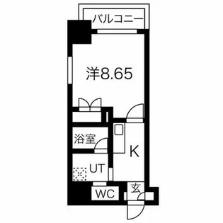 プランベイム大須駅前【10階】の間取り