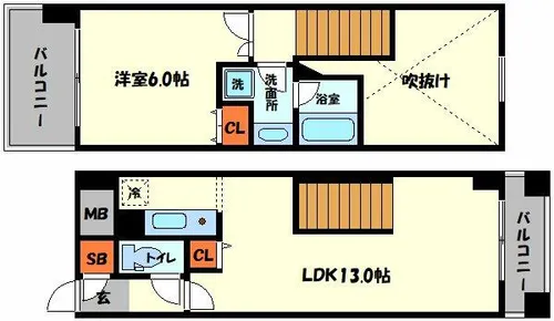 Flourish)【8階】の間取り