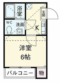 ルーグラン【205号室】の間取り