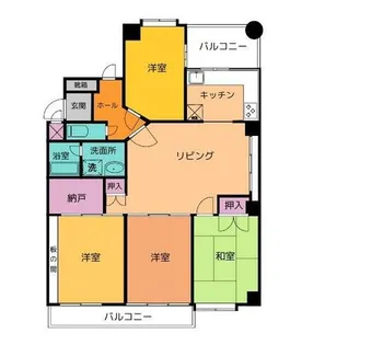 三旺マンション第2八事東【203号室】の間取り