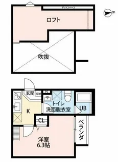 クレアシオン友井【2階】の間取り