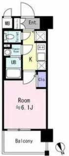 エスリード大阪平野プライム【6階】の間取り