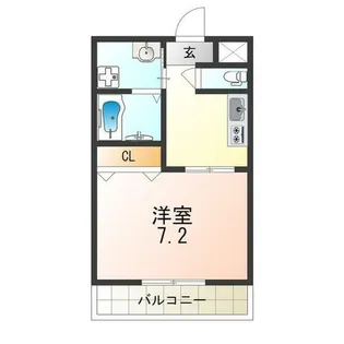 大阪府大阪市西淀川区姫里1丁目【マンション】の間取り