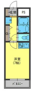 メルベーユ【1階】の間取り