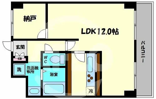 コンフォール・エスティオ【9階】の間取り