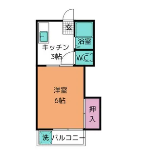 コーポ黒沢台3【2階】の間取り