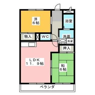 アン・プルール【3階】の間取り