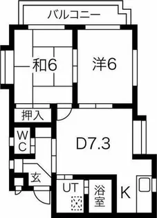 シャンピア花池【2階】の間取り