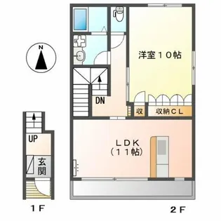 シャルム ガーデン【2階】の間取り