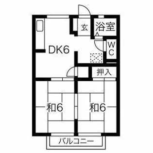 ニュ-シティ恵【105号室】の間取り