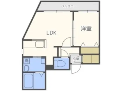 ヴェネーノ円山【4階】の間取り