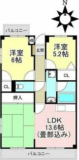 アピタシオンA【1階】の間取り