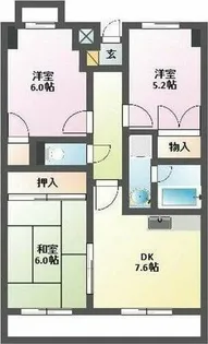 アピタシオンB【2階】の間取り