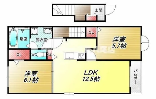 ヴェルデ ブリッサⅢ【2階】の間取り