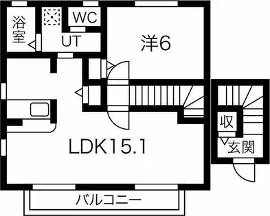 ヨーロピアンシャレータカラ【2階】の間取り