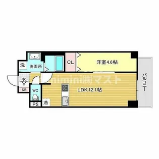 Perfect Life夕陽ヶ丘【8階】の間取り