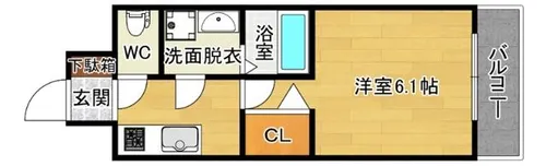 エスリードザ・グラン大阪サウス【3階】の間取り