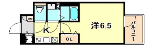 エスリード神戸三宮【9階】の間取り