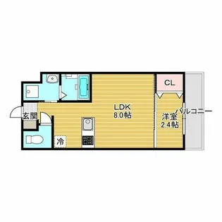 リアコート千里丘ⅡNORTH【3階】の間取り