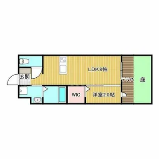 リアコート千里丘Ⅱ NORTH【1階】の間取り