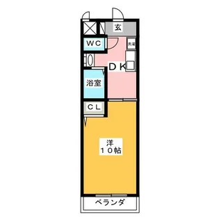 リヴェール山王【2階】の間取り