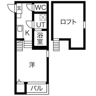 石場町ベース【205号室】の間取り