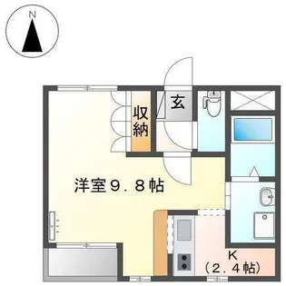 ディ・モア【2階】の間取り