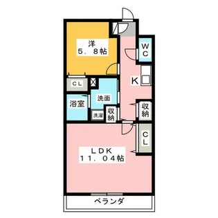 Blumen Garten【1階】の間取り