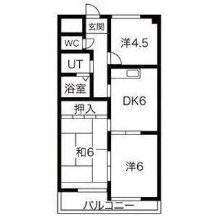 コーポ大塚【4階】の間取り