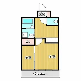 カーサフォルトゥナート羽曳野Ⅰ【2階】の間取り
