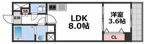 CASA MITO【5階】の間取り