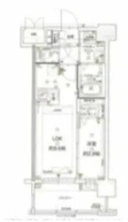 グランフォーレ大橋プレミア【4階】の間取り