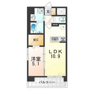 アストラルグラミ阿倍野【4階】の間取り