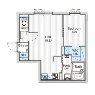 JANUS(ジェイナス)residences南平岸ステージ【4階】の間取り