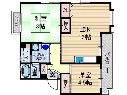 エクセレントライフ真砂【2階】の間取り