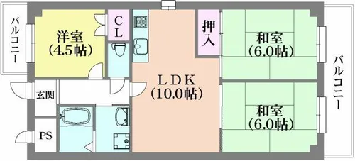 ヨシダビル【2階】の間取り