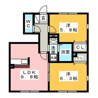 ベルドミール【1階】の間取り