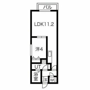 Grandeur【201号室】の間取り