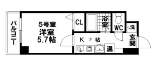 プレミアム本町【6階】の間取り