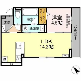 D-avance佐藤一丁目【2階】の間取り