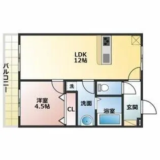 ハイツ禎紫園 C【2階】の間取り