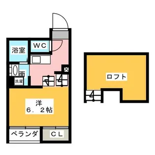 フォルクローレ名駅西【1階】の間取り