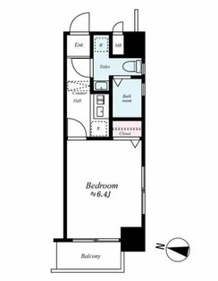 ユーエムライフ赤坂けやき通り【14階】の間取り