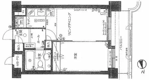 ダイアパレス水車町【5階】の間取り